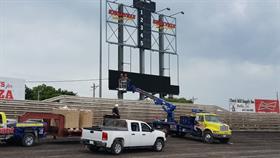 Impact Signs Installs New Video Board!