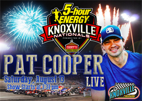 Nashville Country Artist Pat Cooper to Perform Pre-Race Concert at 5-Hour ENERGY Knoxville Nationals Presented by Casey’s Stores